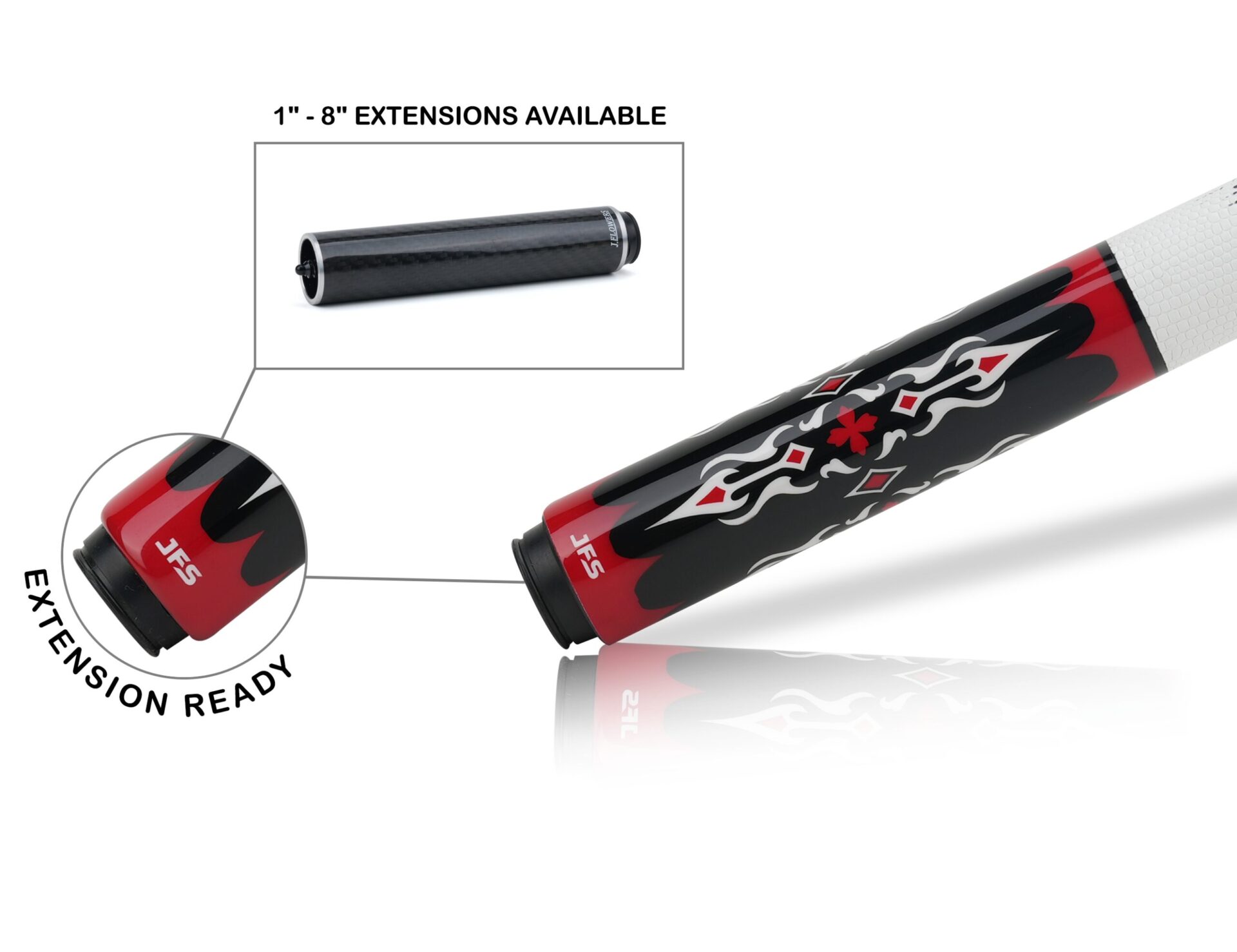 JFlowers DANTE 2- White Lizard Wrap (Limited) - Butt and Shaft - Image 3
